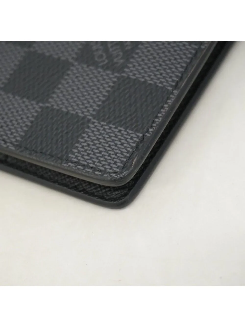Louis Vuitton Wallet Damier Graphite Portefeuille Calf Black Gray